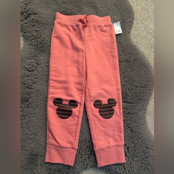 NWTs Baby Gap Disney Mickey 4T Pink Joggers - Picture 1 of 5